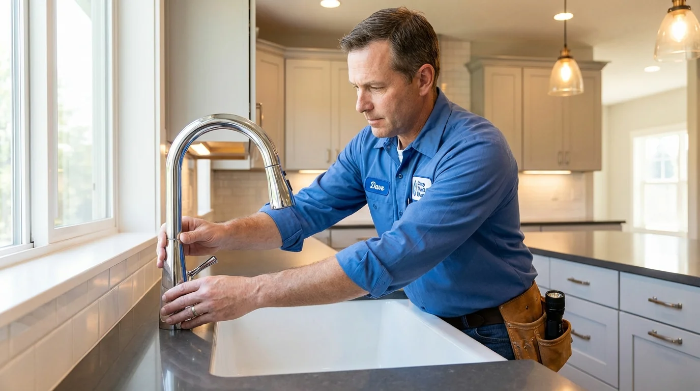 Kitchen faucet installation by Johns Plumbing LLC in Lake Mary